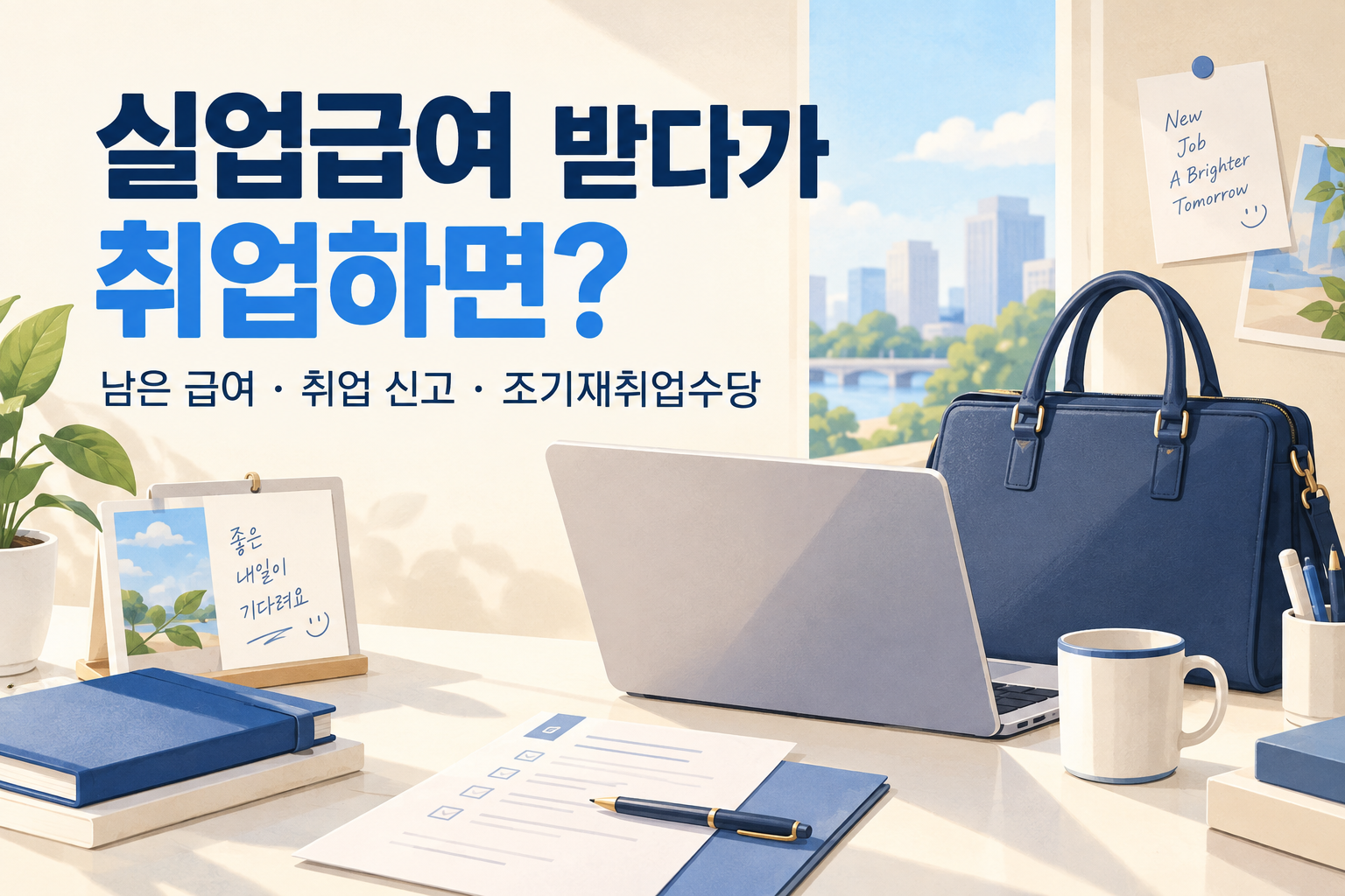 실업급여 수급 중 취업했을 때 확인할 신고와 수당